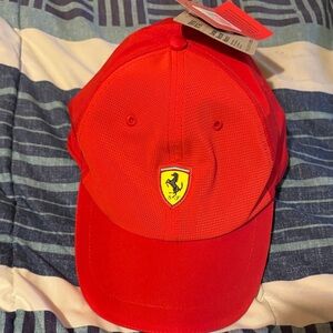 Ferrari Red Logo Baseball Cap